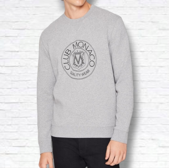 Club Monaco Other - Club Monaco Grey The Heritage Crest Collection Sweatshirt Size Small Men's